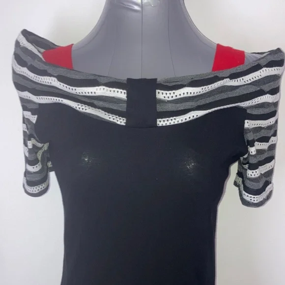 Bellanatur Berlin Off-On Shoulder Cotton Dress S EUC Slow Fashion - Picture 2 of 9